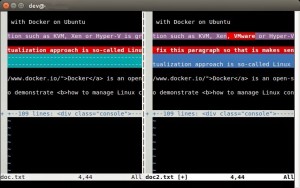 Abrir 2 archivos en 2 ventanas con vim