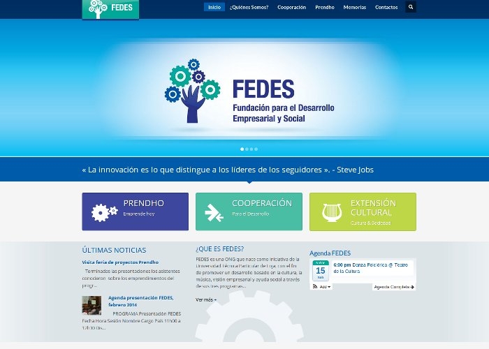FEDES website – Frontend
